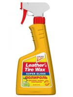 Полироль панели глянец KANGAROO Leather&Tire Wax с губкой 500 мл триггер