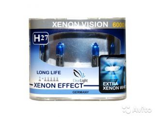 Лампа ClearLight H27 12V-55W Xenon Vision (2 шт.) ― Империя Звука
