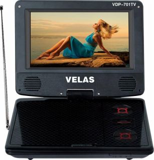 Купить Портативный DVD-проигрыватель Velas VDP-701TV (7"), купить 
